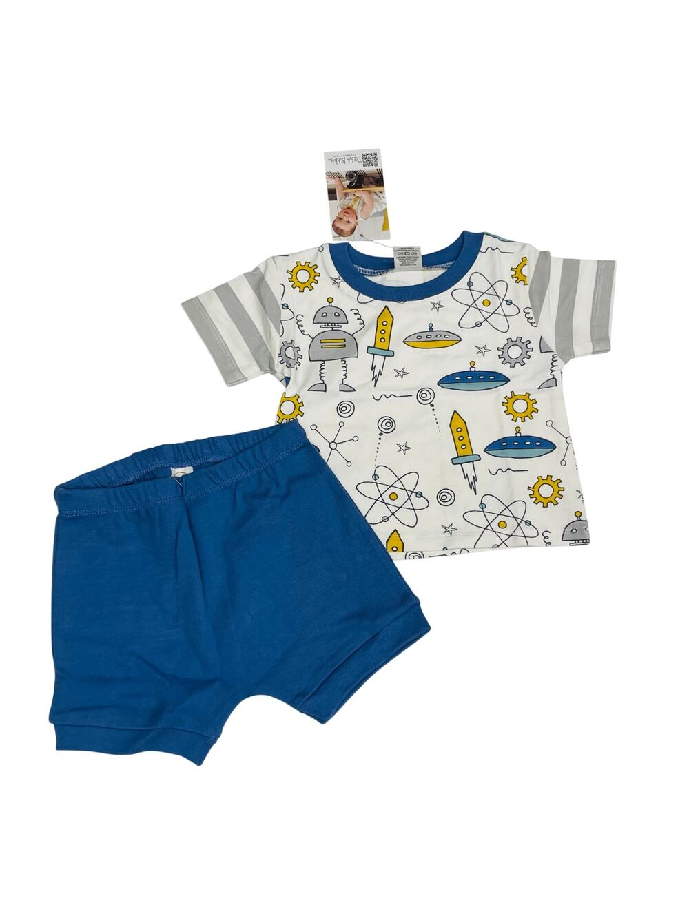 NWT Tesa Babe 9-12M Galaxy Short Set